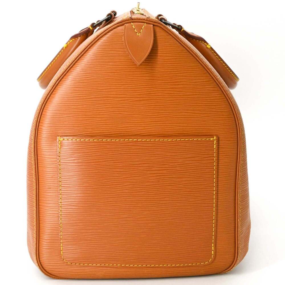 LOUIS VUITTON Authentic Brown Leather Keepall 45 Boston Bag - Picture 4 of 16